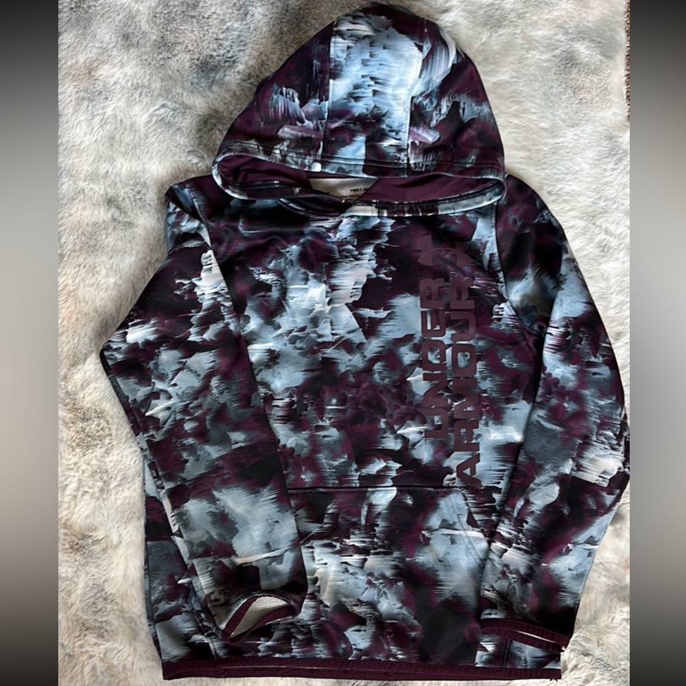 Girls Under Armour pullover Hoodie sz YM